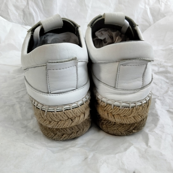 McQ Alexander McQueen Sade Runner Nappa Leather Espadrille White Size 41 size 11 - Picture 3 of 14